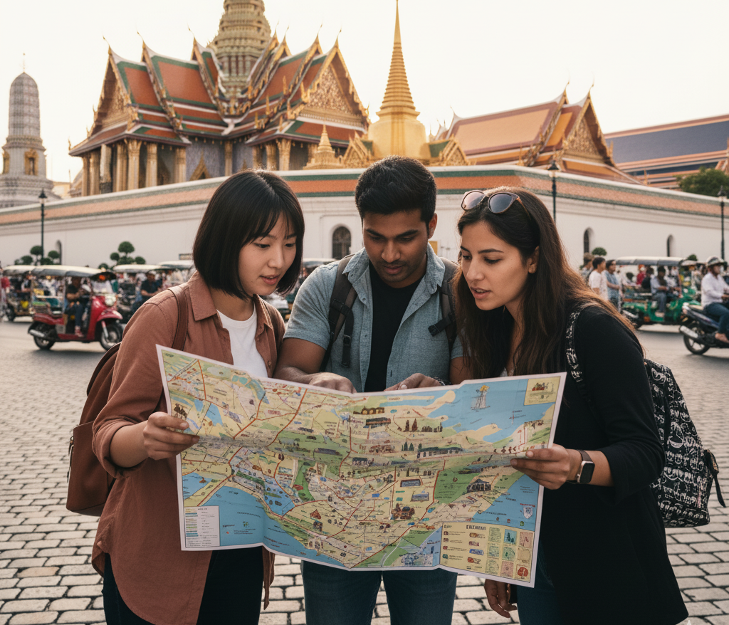Laos Traveling Tourist